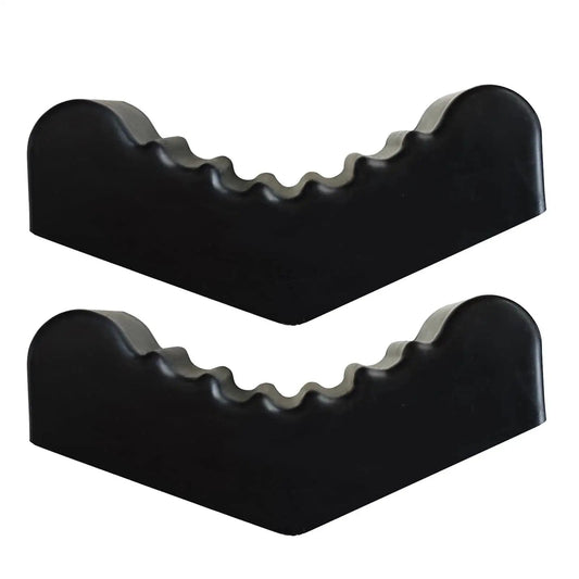 6 Ton Car Jack Stand Rubber Pad For Slotted Lift Floor Adapter And Safety Grip, black heavy-duty rubber pads