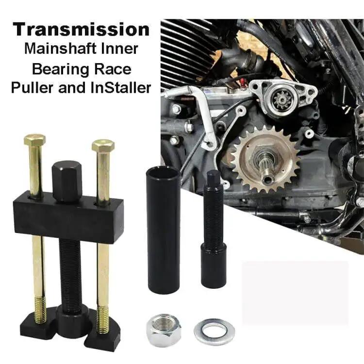 Big Twin Transmission Mainshaft Inner Bearing Race Tool Set For 1984 To Present Five And Six Speed Big Twins Puller And Installer Replaces OEM 34902 84 Black Oxide Finish For Corrosion Resistance