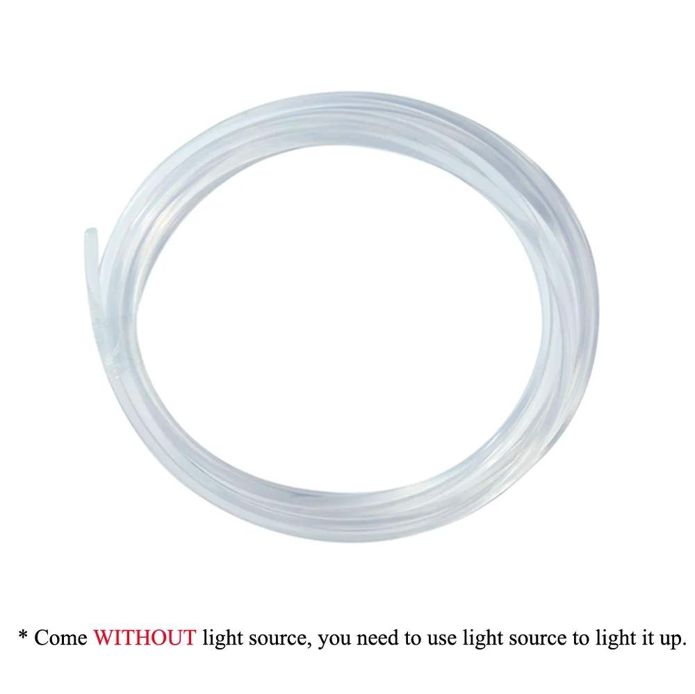 AKEPO Ф0.06in(1.5mm)*16.4ft(5m) PMMA Plastic Side Glow Cable for Optical Fiber Light, flexible transparent cable coiled.