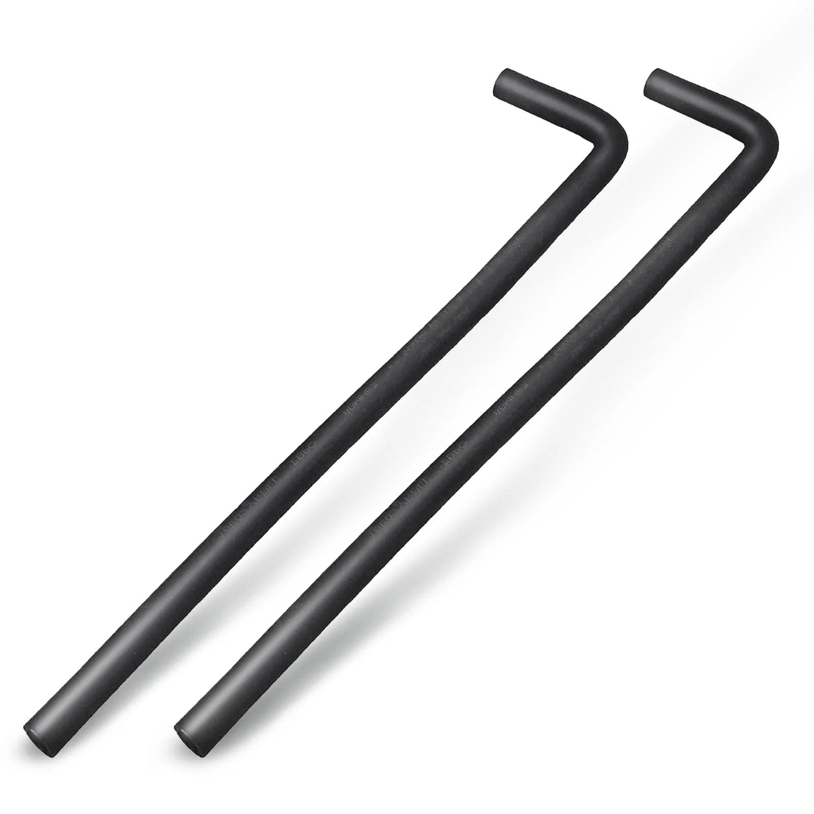 LS Swap Heater Hose Set With 90 Degree Molded Hoses, 5/8 Inch ID And 3/4 Inch ID, Each 4 Inch By 24 Inch, Black