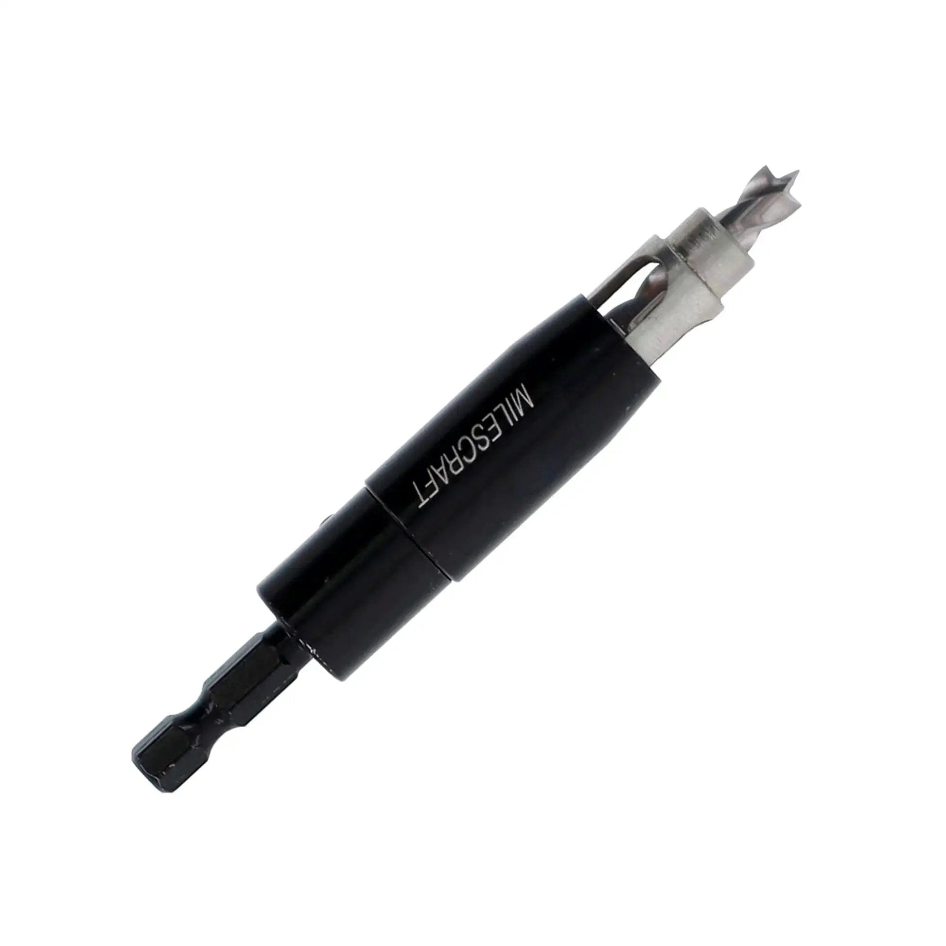 5mm Shelf Pin Drill Bit Set for Precise Cabinet Shelves With Self-Centering Bit, 3/8 Inch Guide Bushing, HSS Brad Point