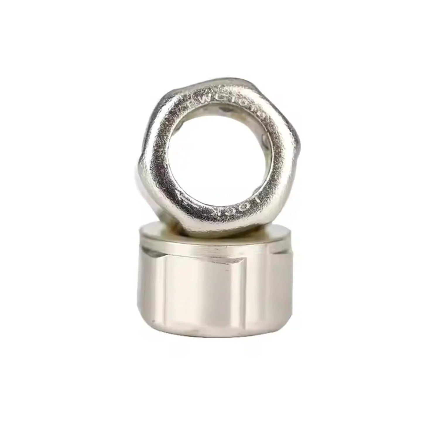 Front view of One Way Clutch Needle Roller Bearing Kit 12x18x9mm, 2 Pack Unidirectional Bearings With Steel Cage for smooth axial load