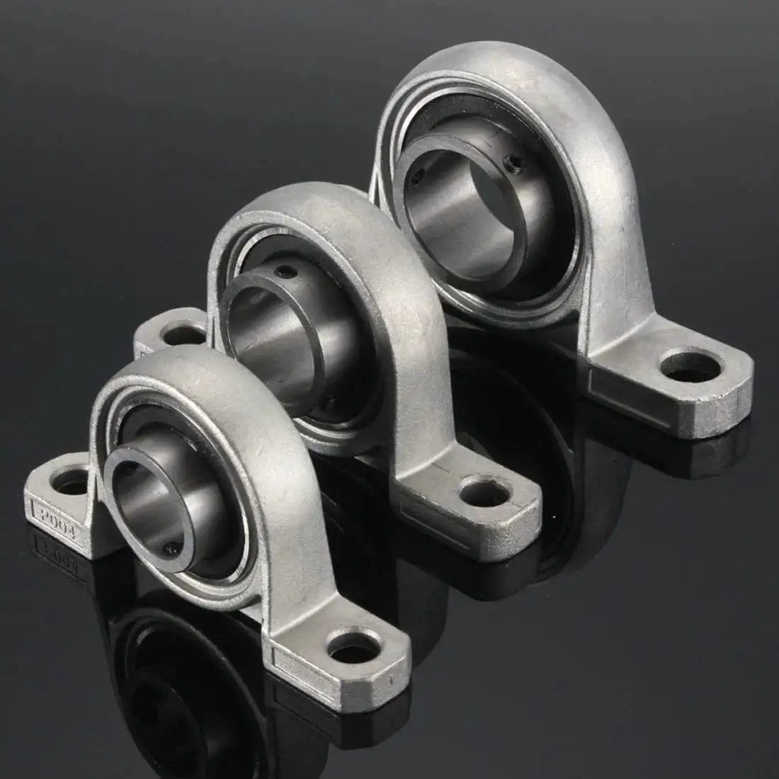 3 zinc alloy pillow block bearings for 4 Pack 12mm Pillow Block Bearings Set For Linear Shafts Self Aligning Flange Mounted KF001 KP001