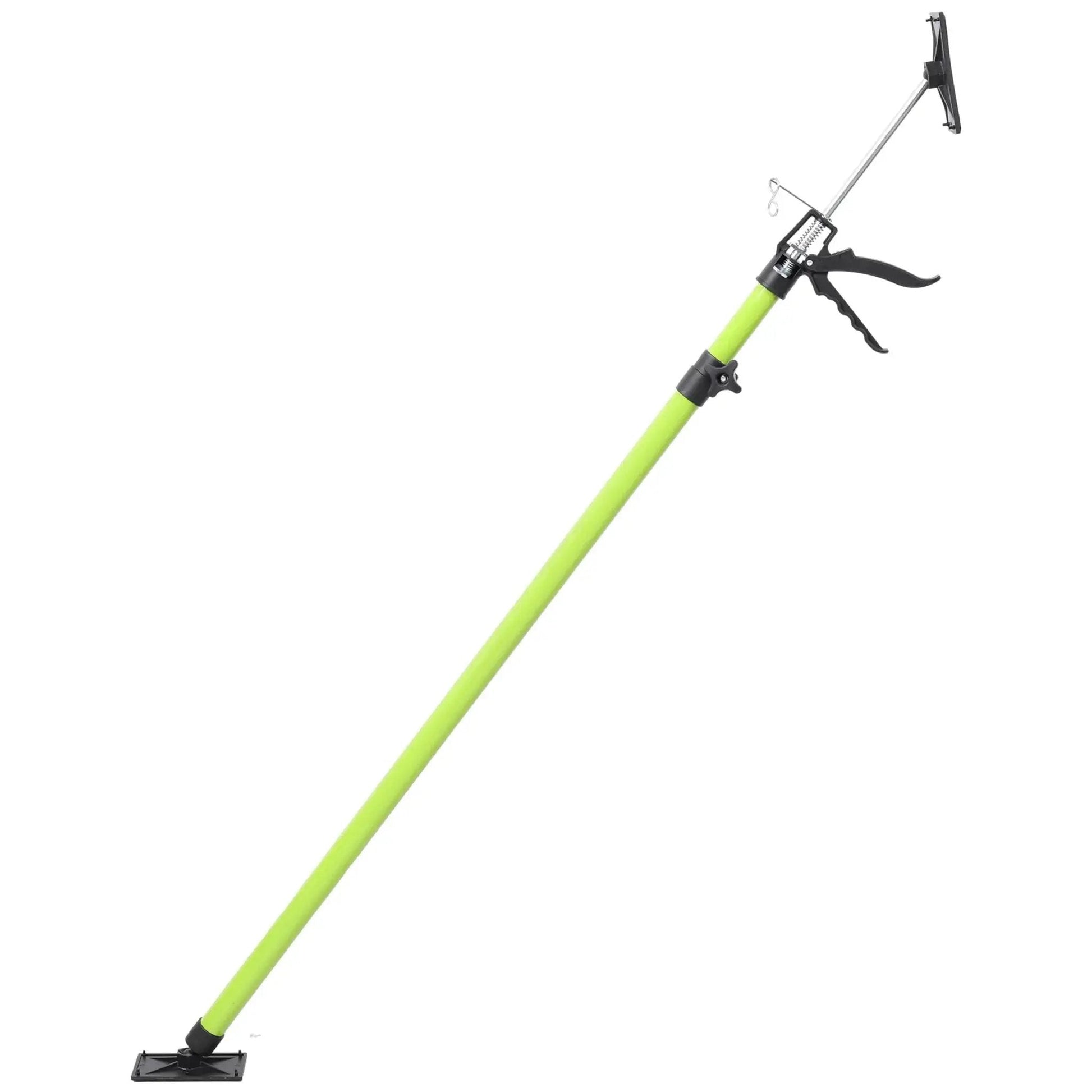 Heavy Duty Adjustable Support Poles 45 To 114 With Non Slip Pads For Cabinets, side view showing pole and grips