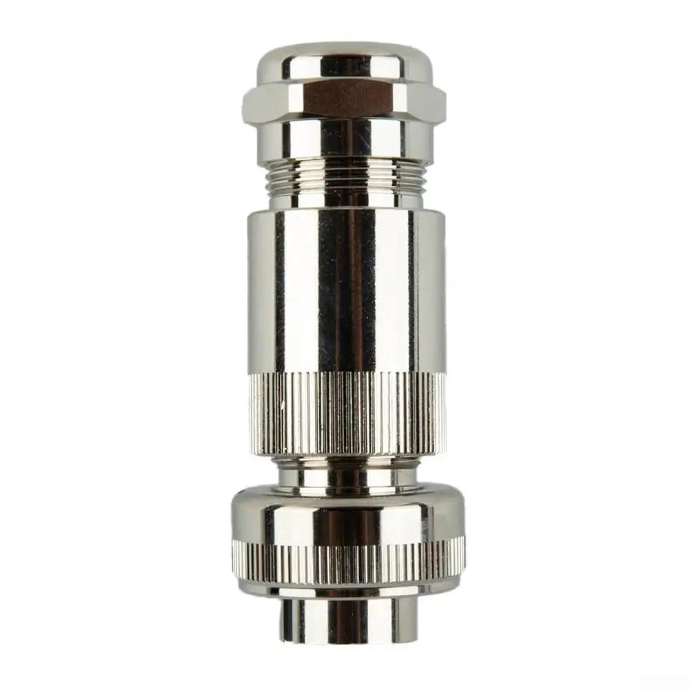 Proportional Valve Plug C14G-A-S7, Metal Female 7-Pin Connector, IP67 Sealed, for Rexroth Moog Vickers Parker Atos, front view