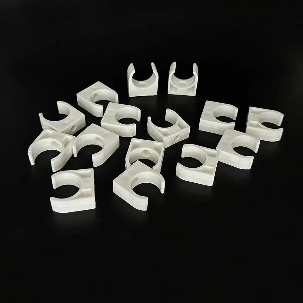 15 Pcs Toy Motor Mounting Bracket Set 20mm Diameter Plastic Base Holder For DIY Toy Cars Fits 130 131 140 180 Motors White