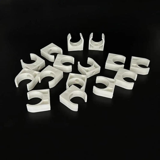 15 Pcs Toy Motor Mounting Bracket Set 20mm Diameter Plastic Base Holder For DIY Toy Cars Fits 130 131 140 180 Motors White