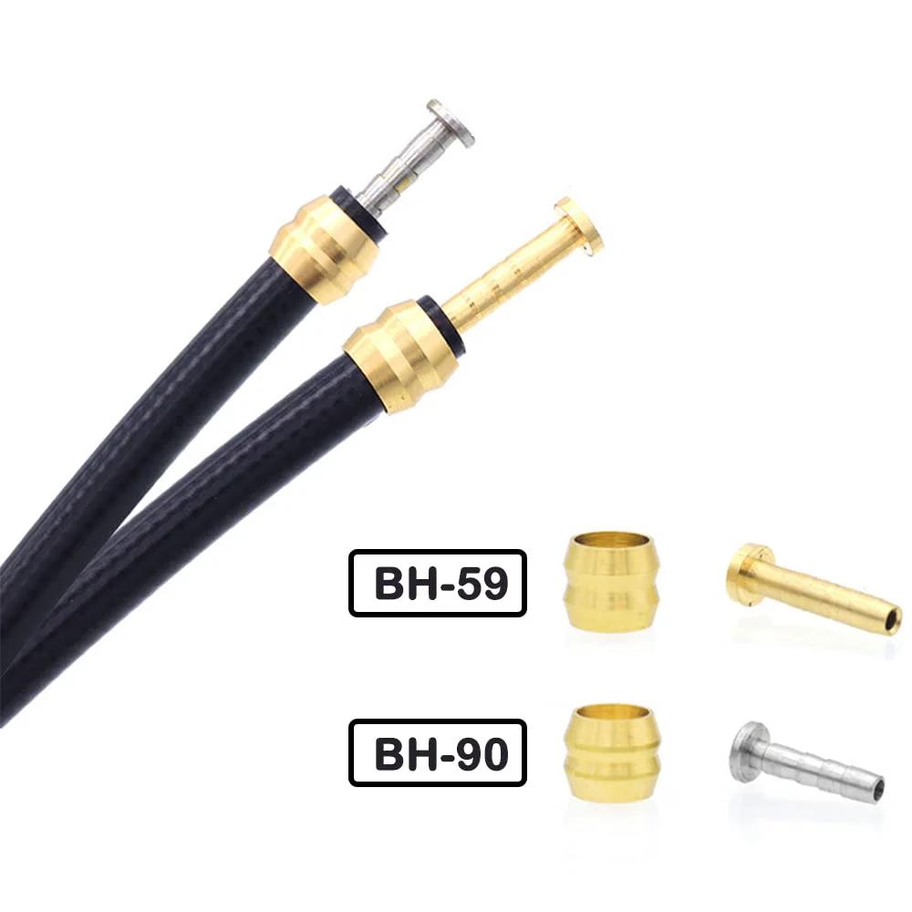 Hydraulic Brake Hose Kit 2500mm For Shimano BH59 BH90 And SRAM Avid System With 8 Brass Olives And 8 Brass Connecting Inserts Black By CYSKY