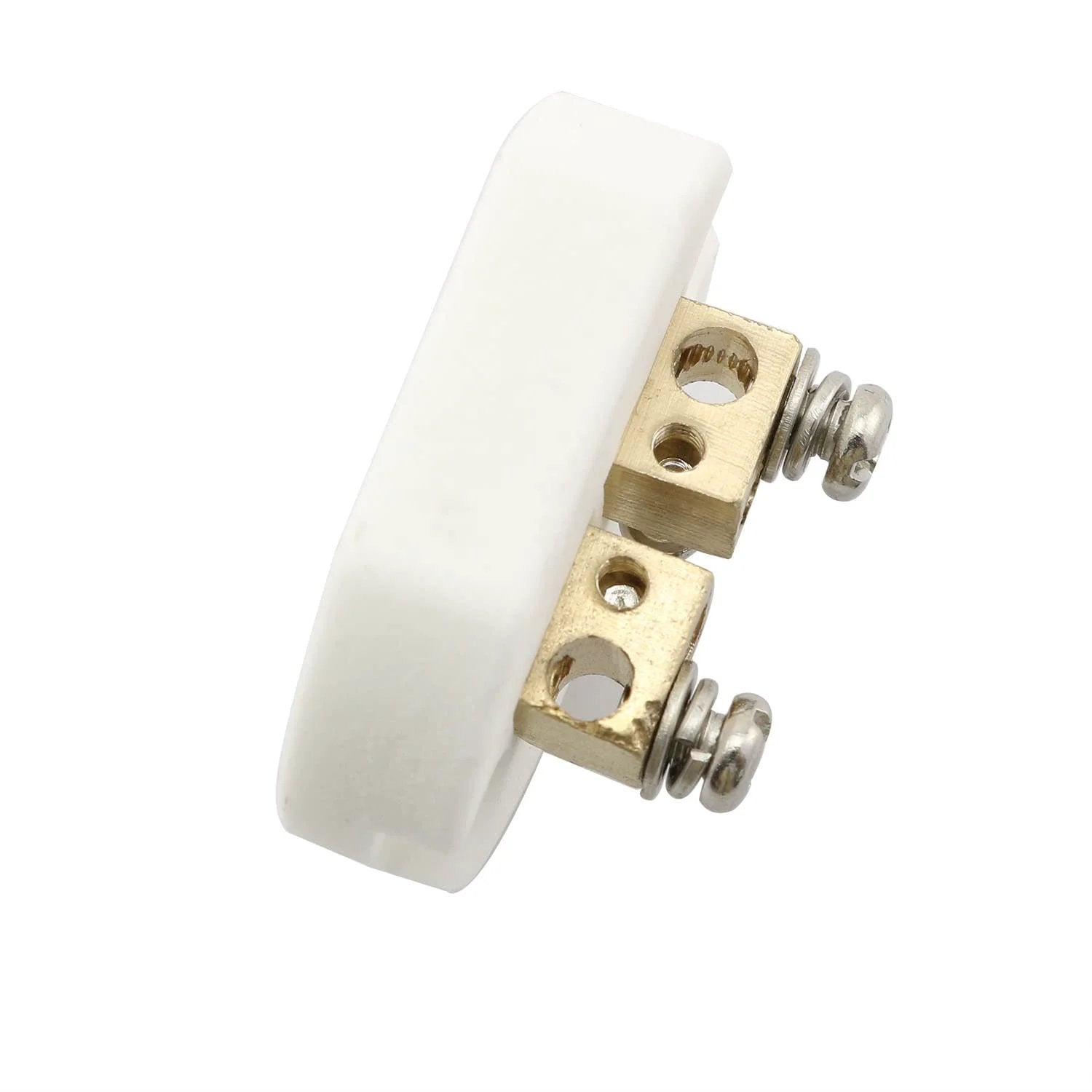High Temperature Ceramic Terminal Block For K-Type Thermocouples, Unglazed Porcelain Connector, AWG 8, 3.3 mm Compatible