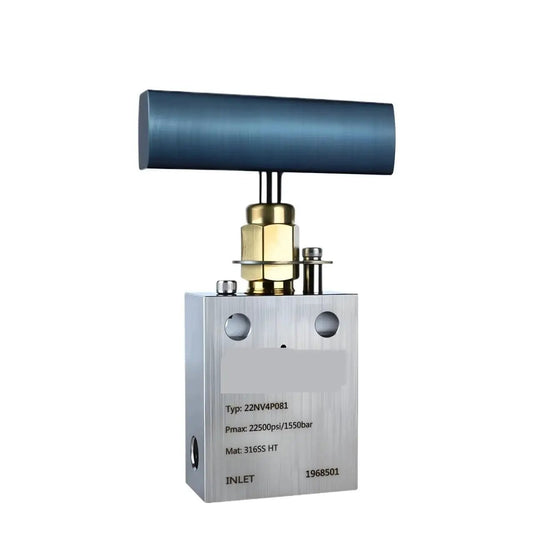 316 Stainless Steel Needle Valve Ultra High Pressure 22500 Psi 155 MPa Autoclave Female Thread NPT