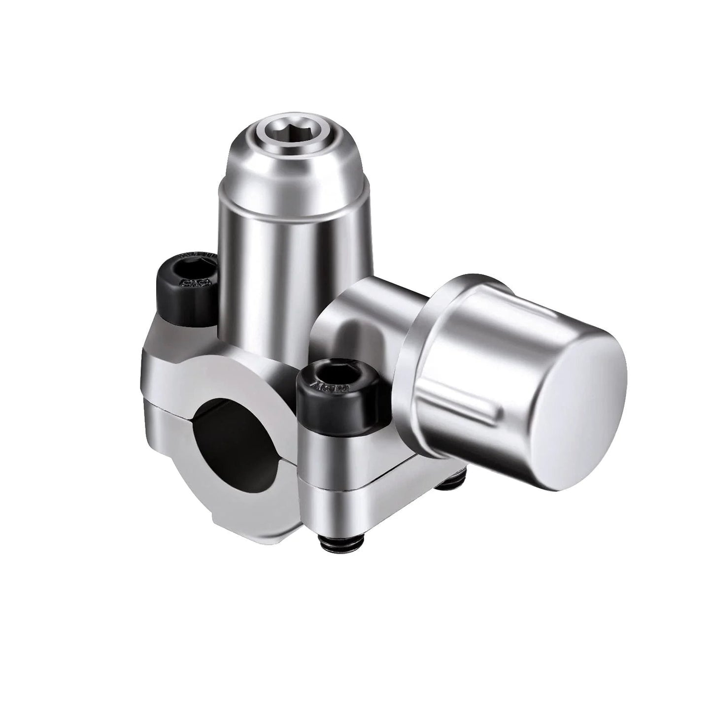 Front view of BPV-31 Bullet Piercing Tap Valve Kit For Refrigerator Lines 4 Pack Compatible With Quarter Inch, Five Sixteenths Inch And Three Eighths Inch OD Pipes Includes Two Valves Per Kit Hex Keys Adapters Replaces AP4502525 GPV14 GPV31 GPV38 GPV56 MPV31 Corrosion metal valve component