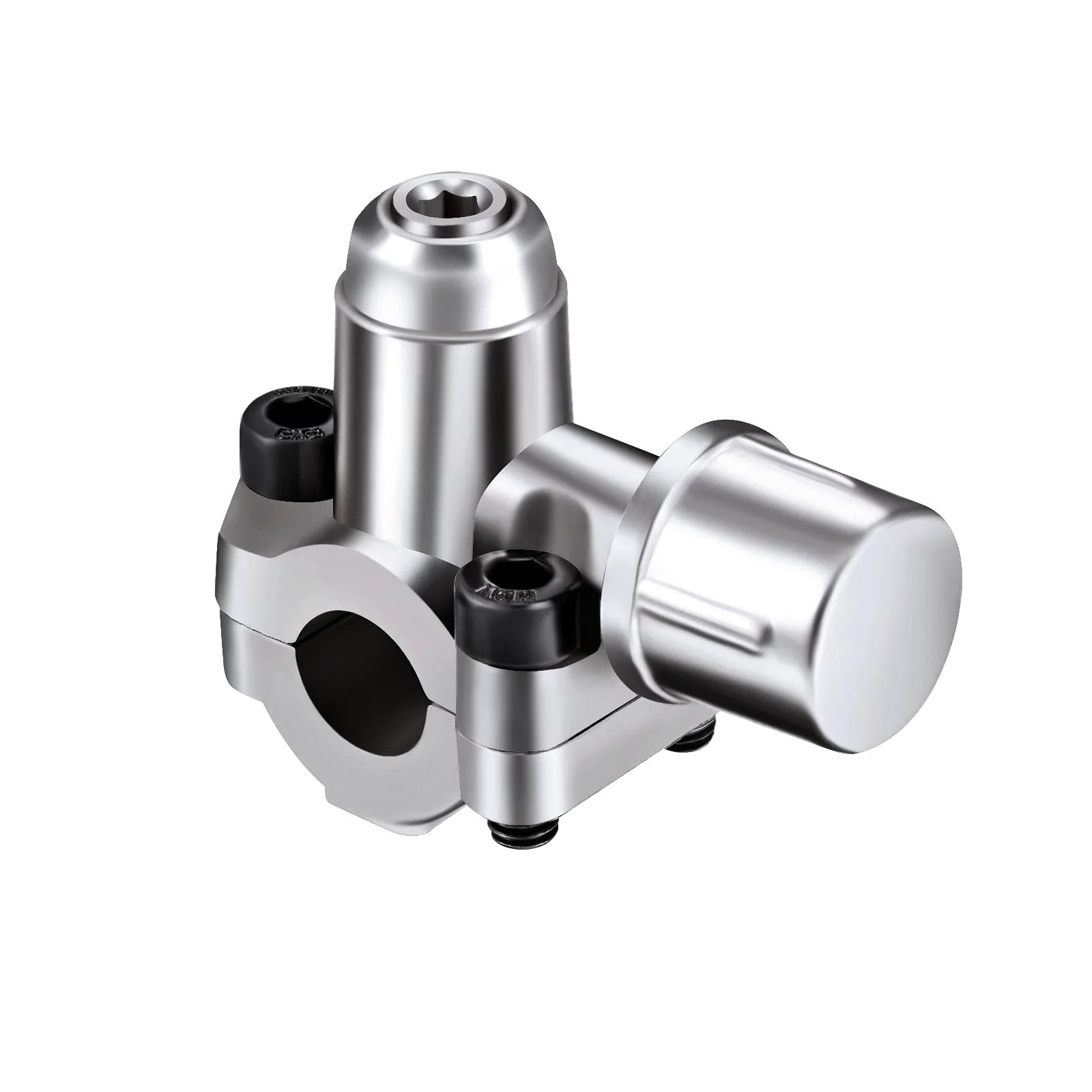Front view of BPV-31 Bullet Piercing Tap Valve Kit For Refrigerator Lines 4 Pack Compatible With Quarter Inch, Five Sixteenths Inch And Three Eighths Inch OD Pipes Includes Two Valves Per Kit Hex Keys Adapters Replaces AP4502525 GPV14 GPV31 GPV38 GPV56 MPV31 Corrosion metal valve component