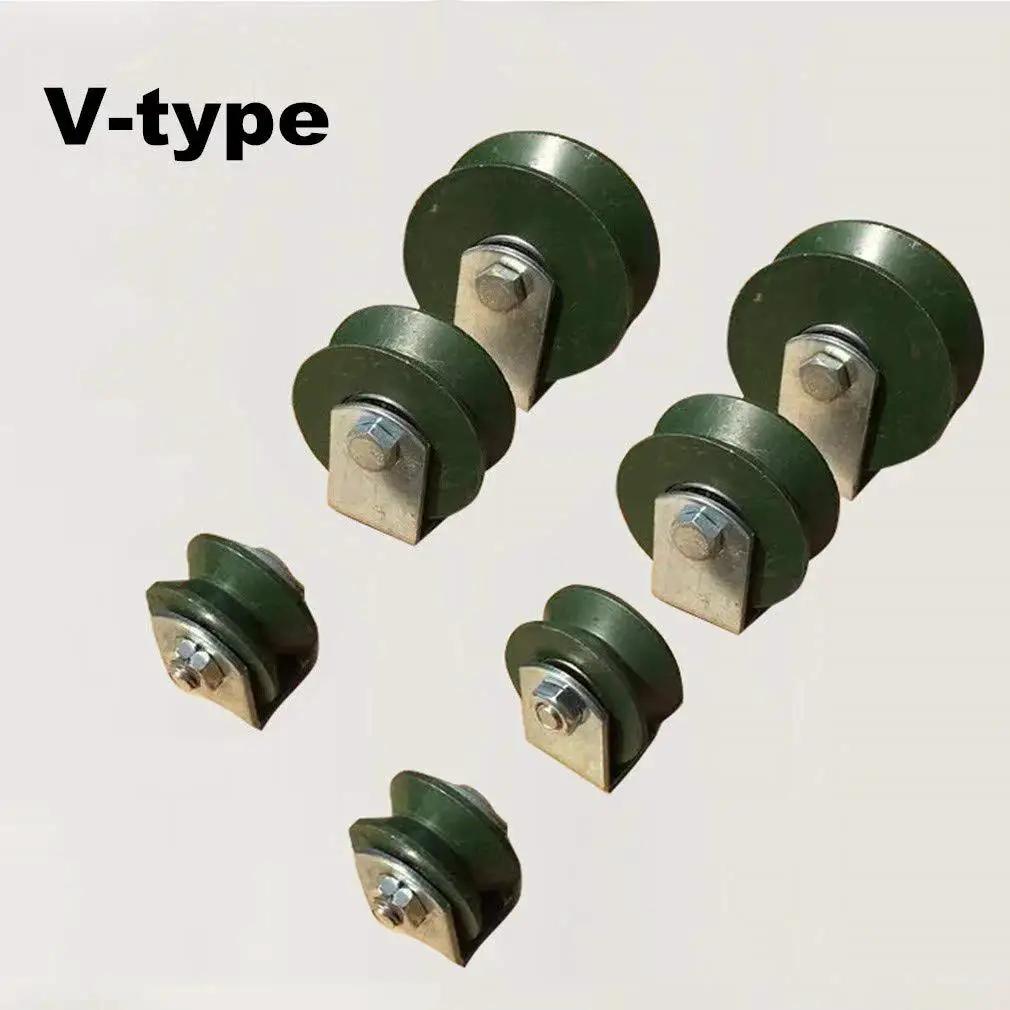 Built Tough Heavy Duty Castor Wheel With V Groove Track Wheel Cast Iron Directional Sheave Double Bearing for industry