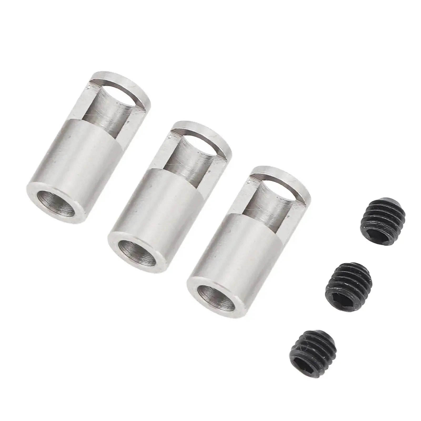 3 Pack Pinion Reducer Sleeve 8mm To 5mm Shaft Adapter For RC Cars Stainless Steel Fits M1.0 Mold And M1.5 Mold