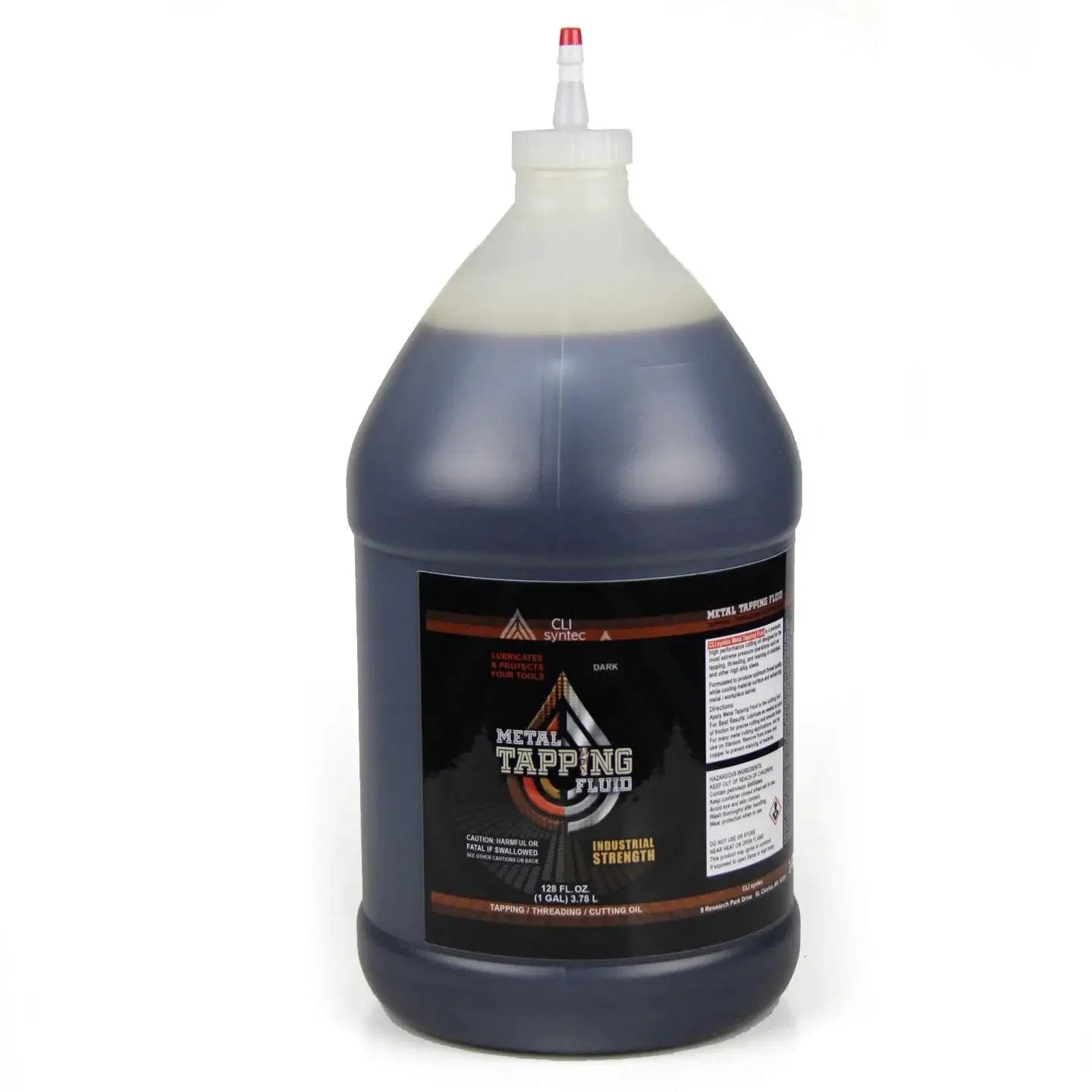 Premium Metal Tapping Fluid For Industrial Threading And Cutting, 128 FL OZ, 1 Gallon container with label visible