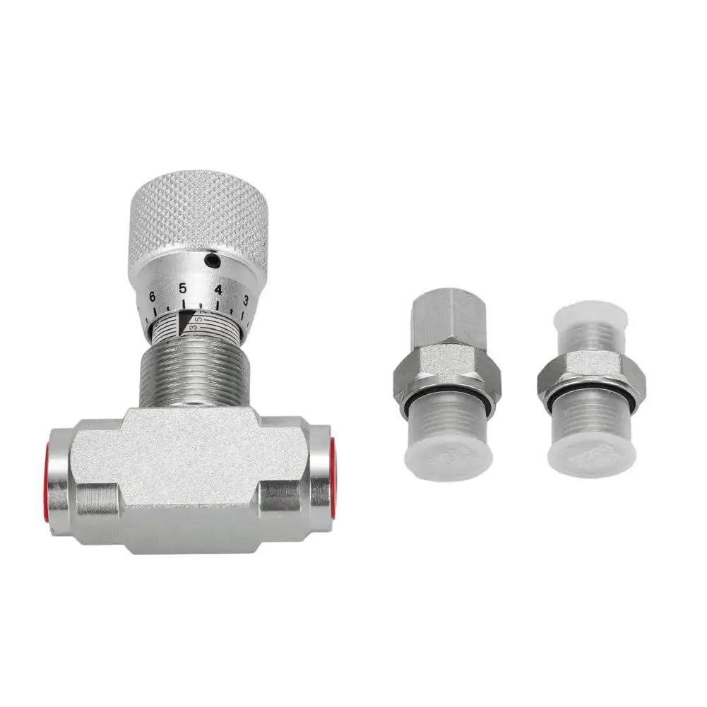 Mini Excavator Hydraulic Flow Control Valve With L08 Thread And M14 Connections STB G3/8 Three Eighths Inch Size