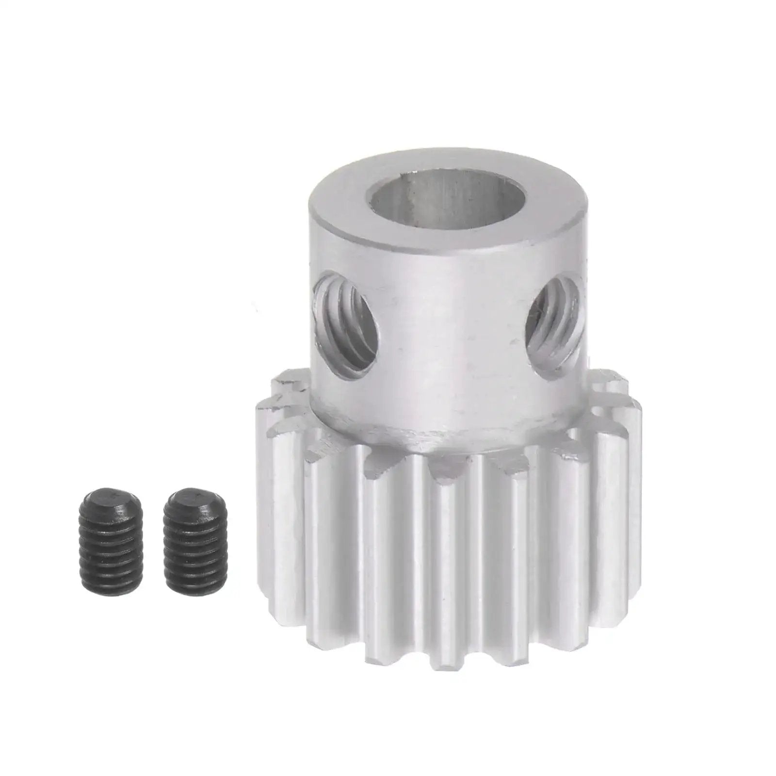 Step Spur Gear 16T 6mm Bore Aluminum Alloy Motor Gear For RC Car And Gearbox Replacement Parts Mod 1 with screws visible