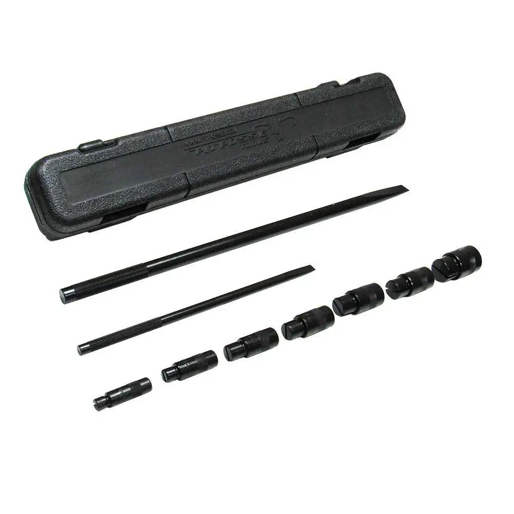Universal Motorcycle Wheel Bearing Remover Puller Separator Extractor Tool with 25mm 20mm 19mm 17mm 15mm 12mm 10mm heads shown in case