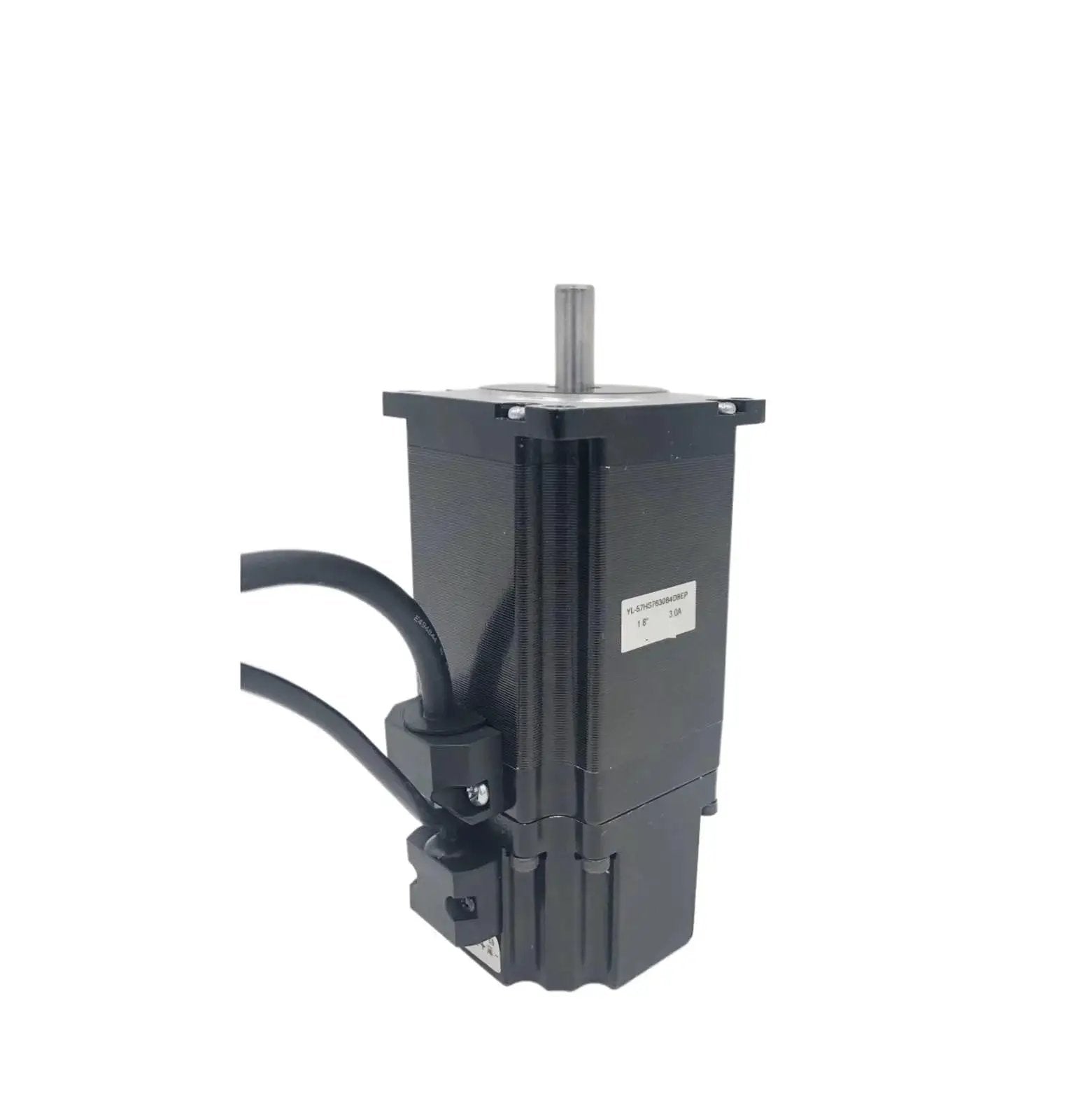NEMA 23 Brake Stepper Motor with 2 Nm Torque, 57mm Frame, 24V DC, 76mm Length, integrated brake for CNC machine tools and robotics.
