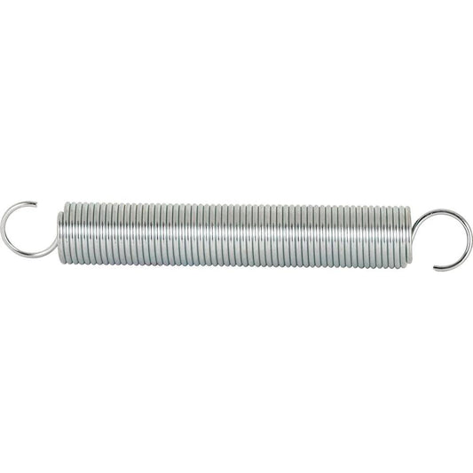 Extension Spring 0.105 Gauge By One And One Sixteenth Inch By Seven Inch Nickel Plated Spring Steel Open Single Loop SP 9628