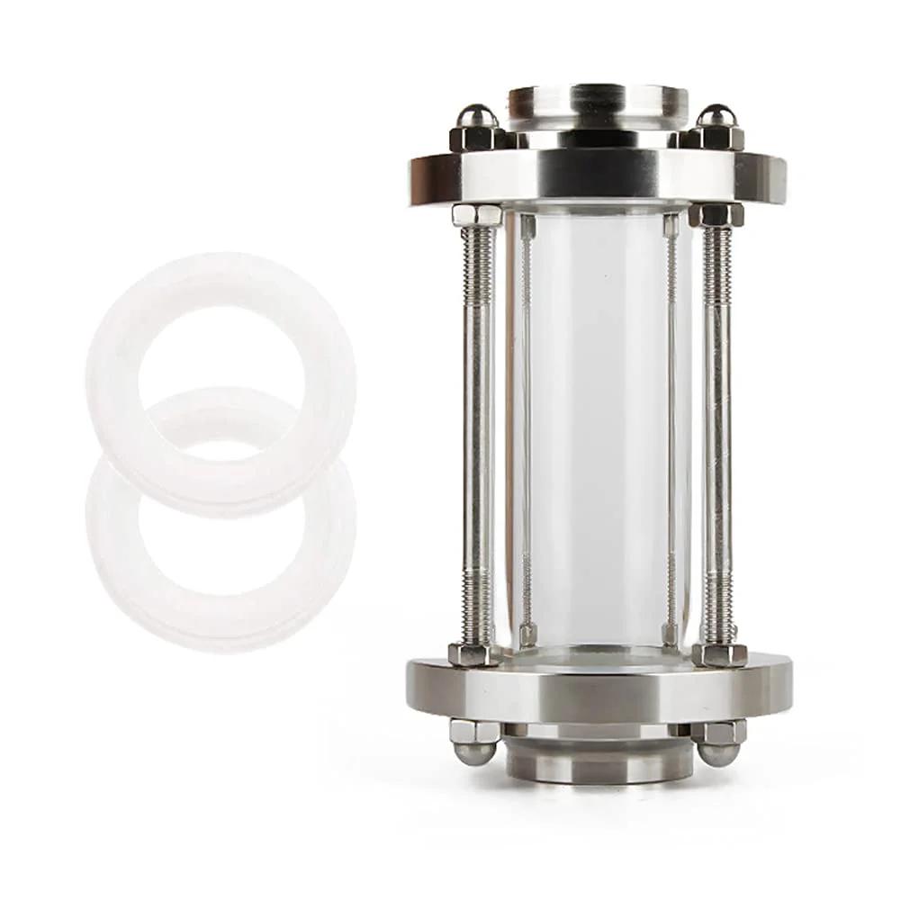 In Line Sanitary Sight Glass With Tri Clamp End For 2 Inch Pipe Beduan Pro Grade Stainless Steel 304 360 Degree Flow View