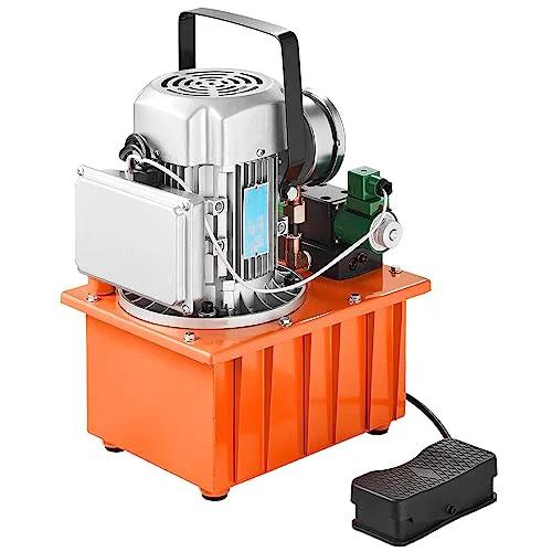 Beefy 10000 PSI Hydraulic Electric Pump With Double Acting 750W Copper Core Motor And 8L Power Pack Cylinder front view