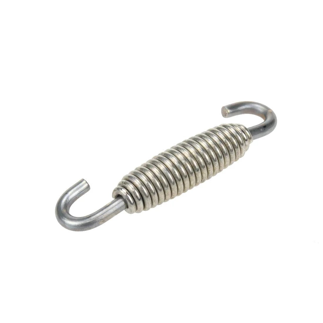 Motorcycle Exhaust Spring Set 4 Pack Stainless Steel Swivel Hook Springs 58mm Long For Mufflers Durable Easy Install.