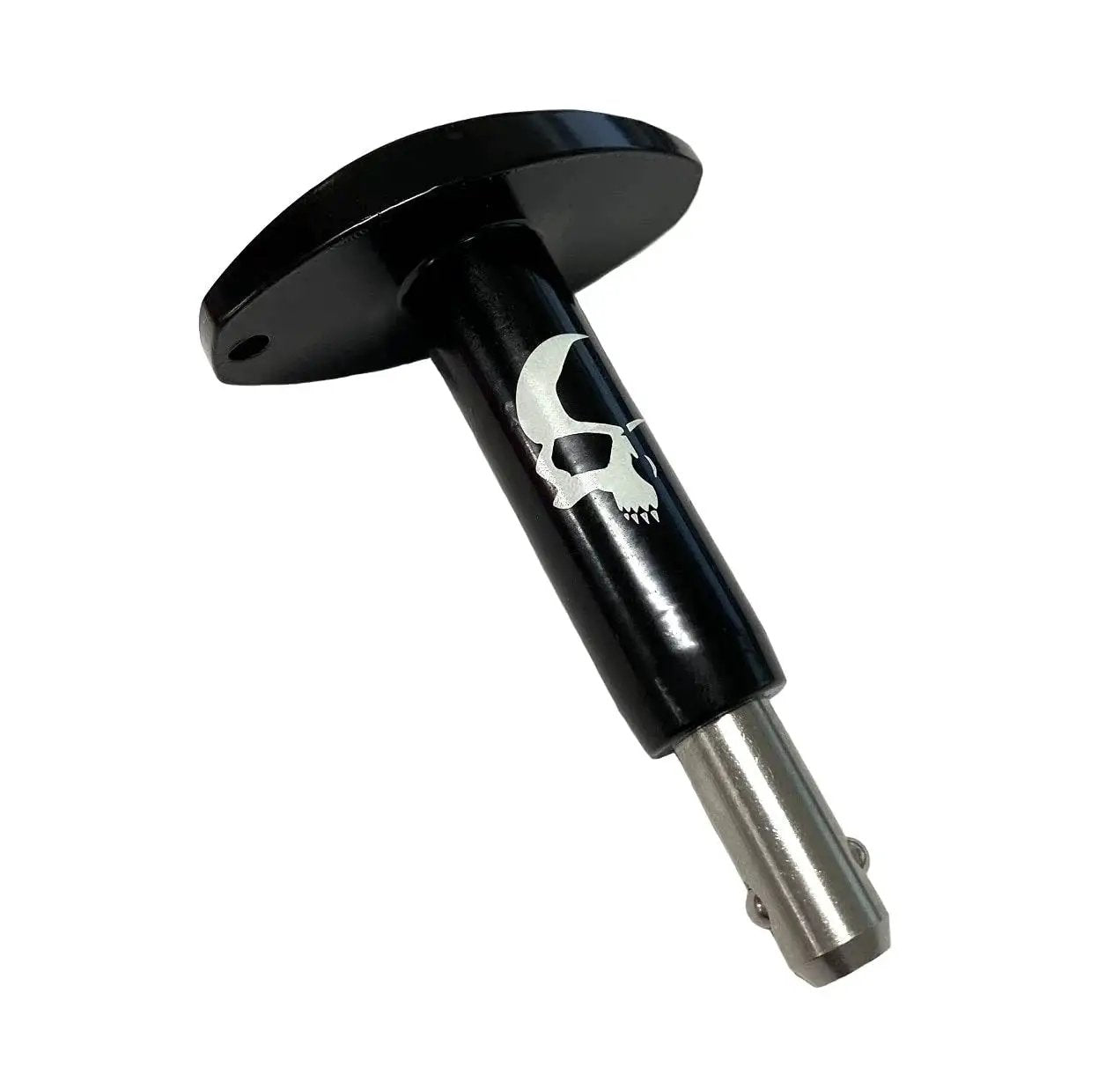 All In One Roller Skate Tool For Bearing Extraction And Installation with skull design, durable aluminum for 8mm bearings.