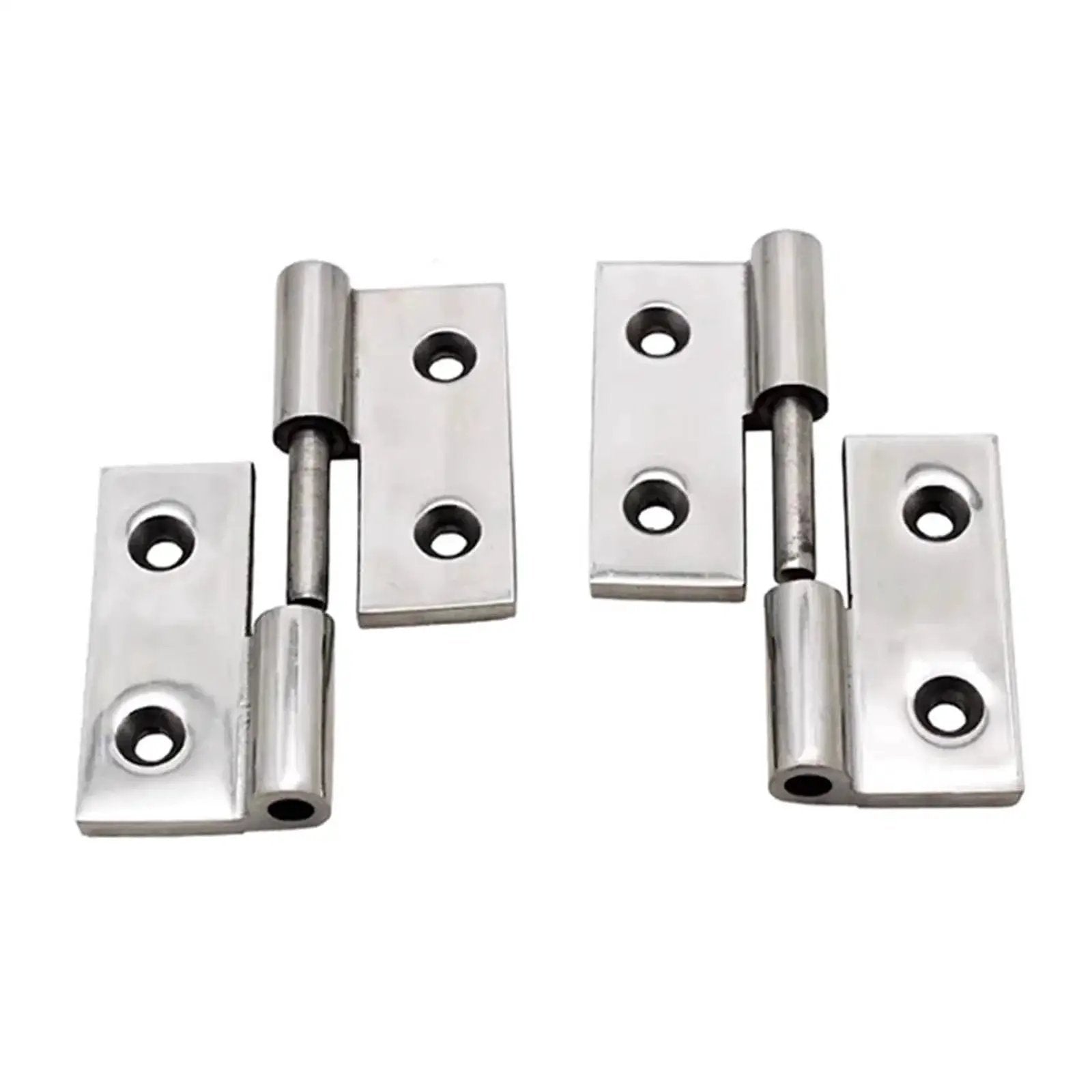 Beefy Heavy Duty Gate Hinges Built From 304 Stainless Steel for industrial and farm gates with high load bearing capacity, four-piece set