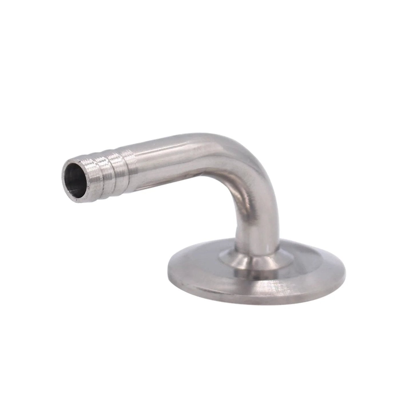 Sanitary Hose Barb Pipe Fitting 90 Degree Elbow For Rubber Hoses One Half Inch Barb 1.5 Inch Tri Clamp Ferrule 50.5mm