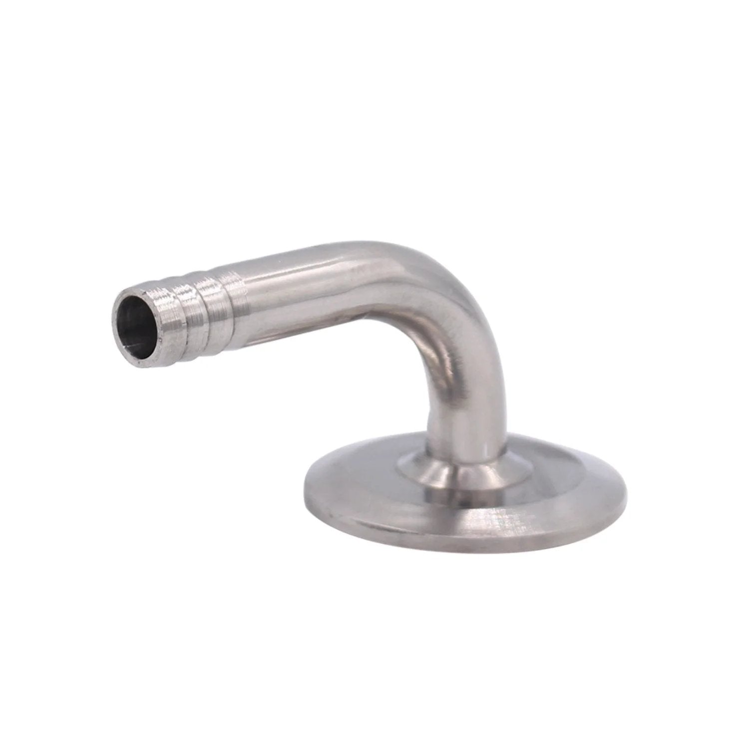 Sanitary Hose Barb Pipe Fitting 90 Degree Elbow For Rubber Hoses One Half Inch Barb 1.5 Inch Tri Clamp Ferrule 50.5mm
