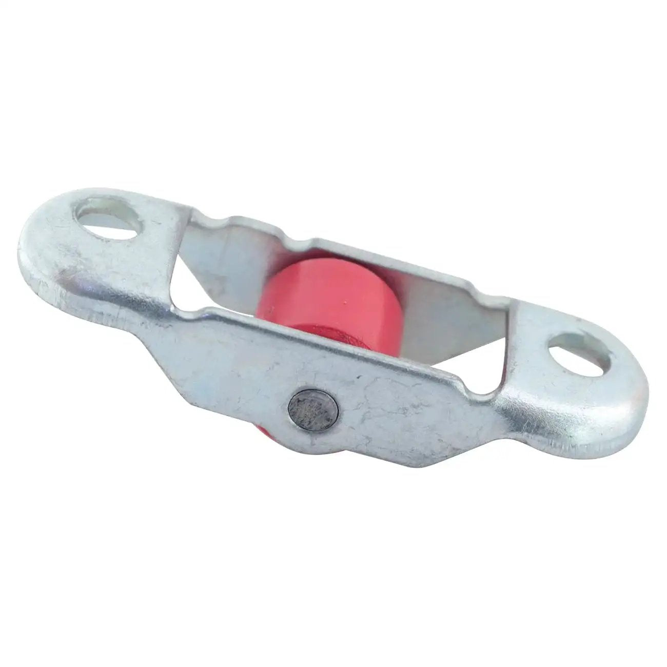 Sliding Door And Window Pulleys 16x52mm Durable PP Silent Bearing Flat Wheel, metal casing, side view, for cabinet and furniture hardware.