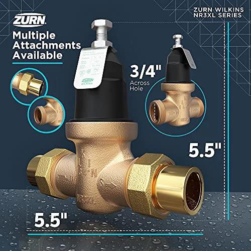 Pro Grade Industrial Heavy Duty Water Pressure Reducing Valve With Bypass Check And Strainer Three Quarter Inch NR3XL High Range