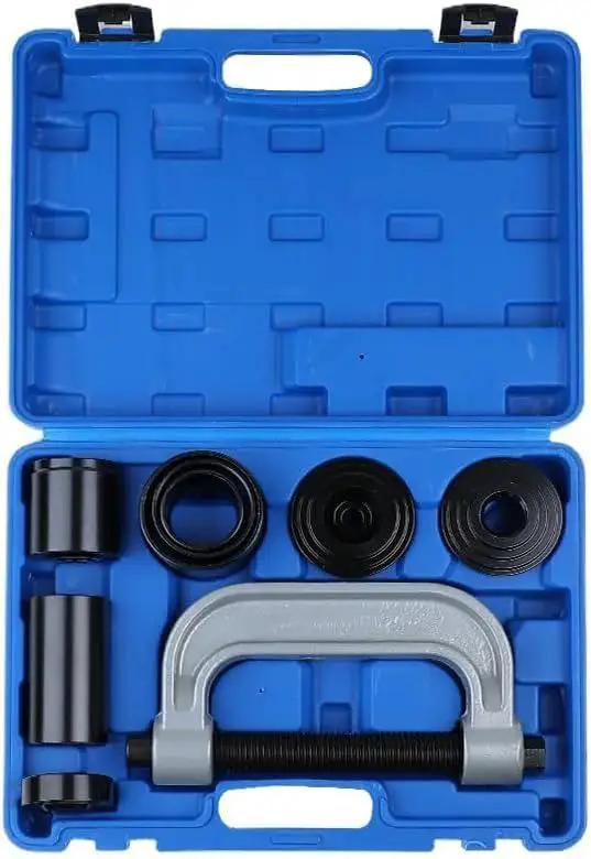 Ball Joint Removal Tool Kit 10 Piece For Most 2WD And 4WD Cars And Light Trucks in blue carrying case