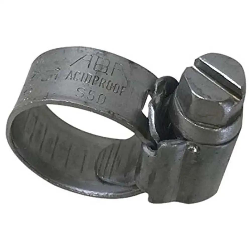 Heavy Duty Stainless Steel Hose Clamp Set For Marine And Automotive Use With Vibration Proof Six Degree Thread Pitch and Rock Solid Worm Gear