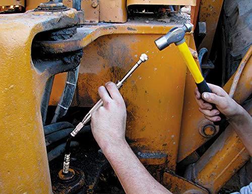 Using Grease Joint Rejuvenator Kit Pro Model Innovative Products Of America for flushing hardened grease from equipment joints.