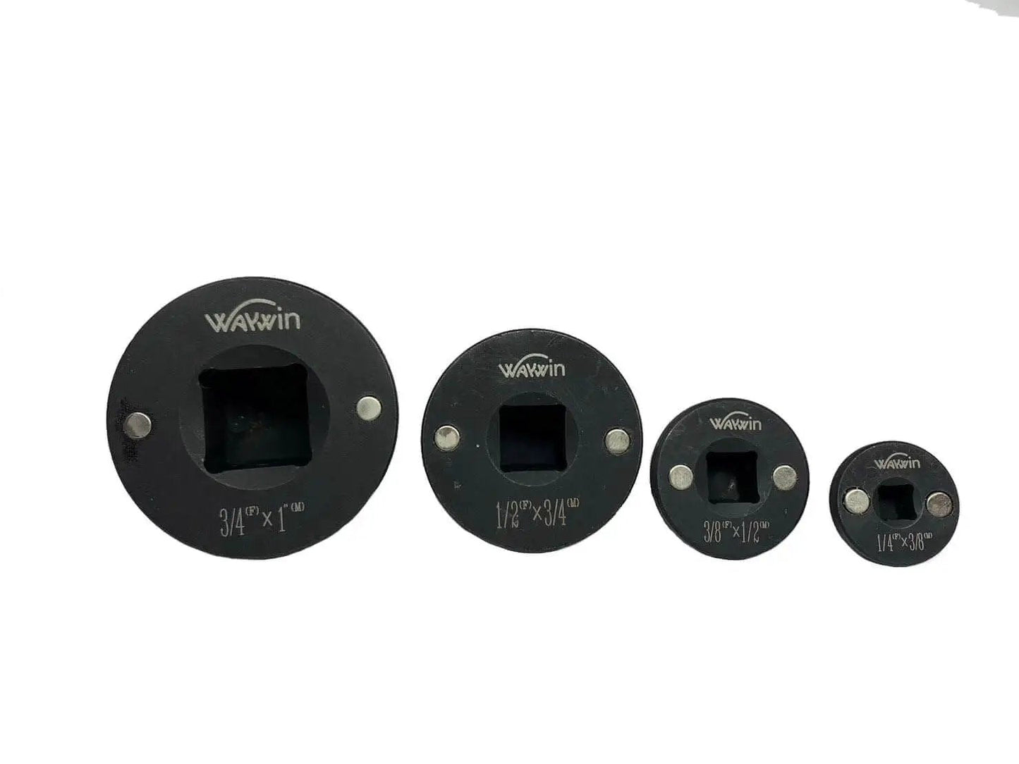 Low Profile Insert Socket Adapter Set For Impact Tools Four Piece Converts One Inch To Three Quarters Inch By Way Win