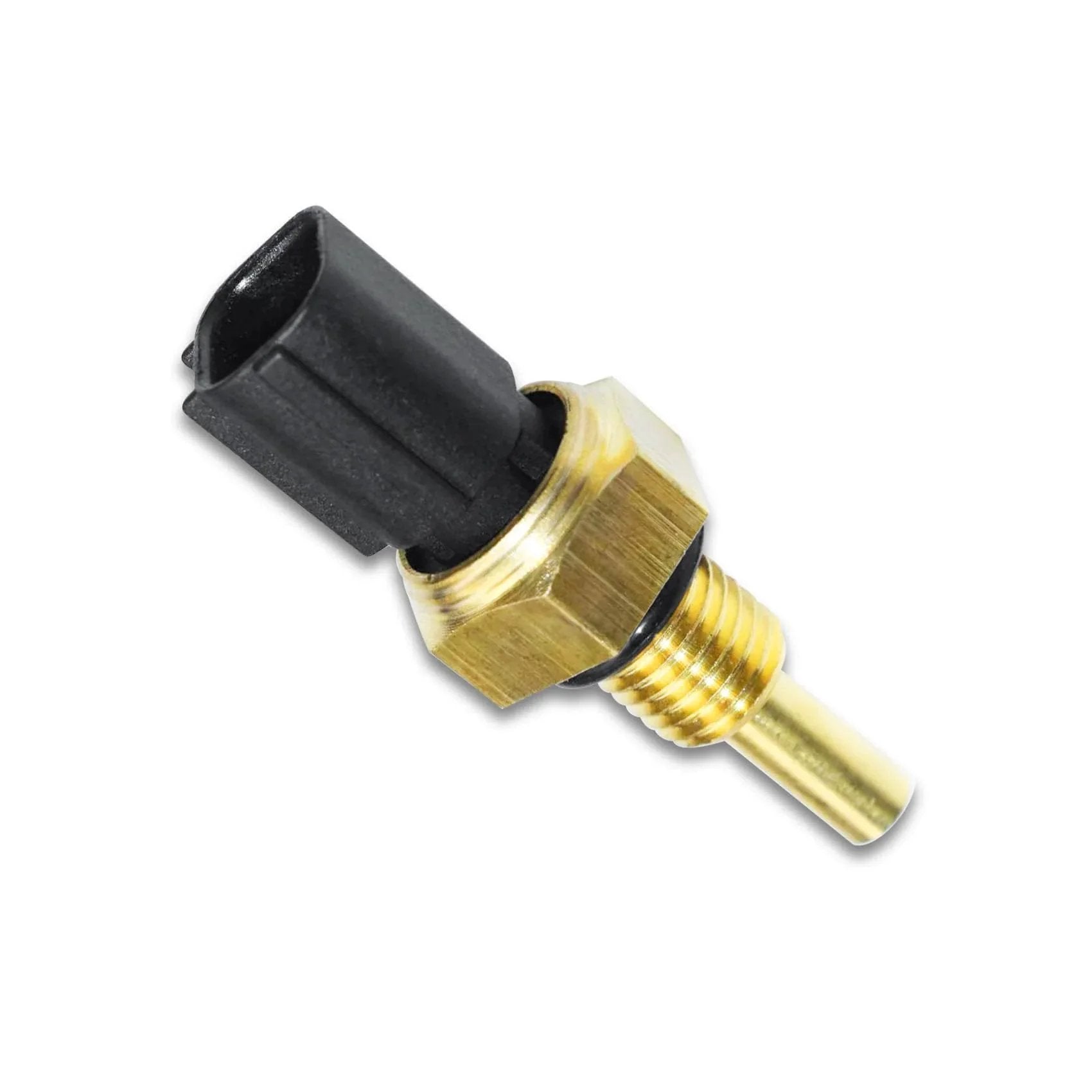 Engine Coolant Temperature Sensor Replacement For Honda Civic Element 2001 2011 And Accord CR V 2003 2007 Direct Fit Water Temperature Sensor Best Value Replaces OEM 37870 PNA 003 And 37870 PLC 004 158 0811 product image showing close-up of sensor with metal body and black connector.