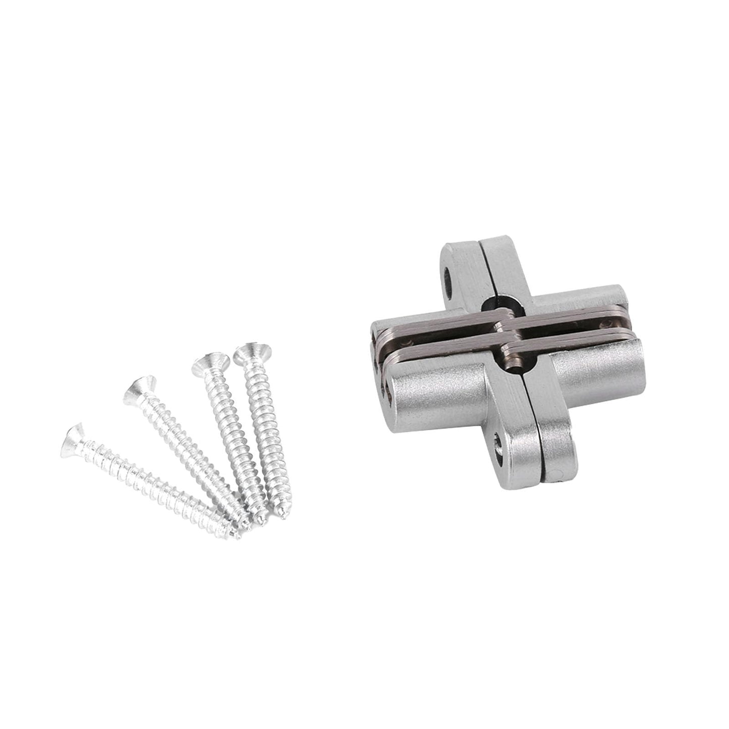 180 Degree Invisible Folding Door Hinges Hapivida, Zinc Alloy Cross Hidden Cabinet Hinges For 43.7mm To 94mm Sliding Doors And Wardrobes, Seamless 180 Degree Opening, Smooth Silent Operation, Hidden When Closed