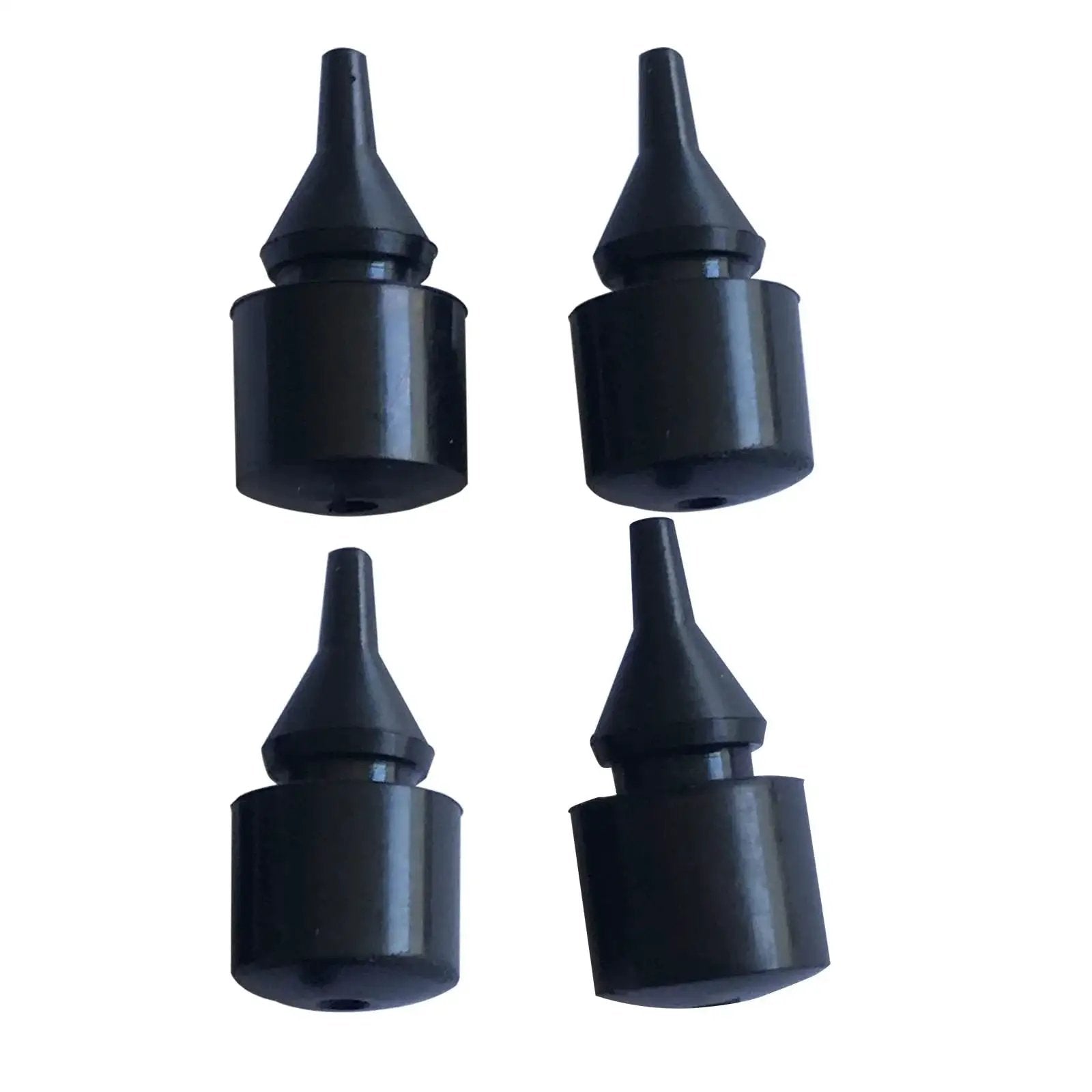 Eight Piece Fuel Tank Filler Door Rubber Bumper Set For GM Trucks And SUVs, black rubber bumpers, direct-fit replacement.
