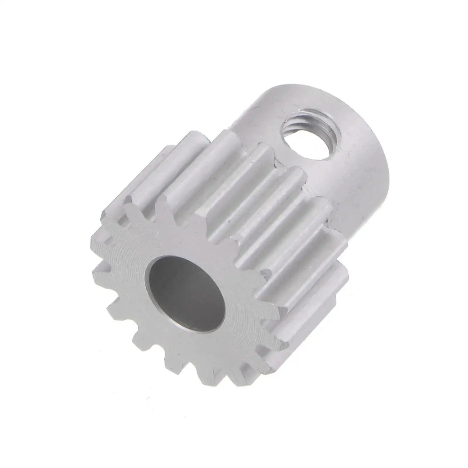 Silver Step Spur Gear 16T 6mm Bore Aluminum Alloy Motor Gear For RC Car And Gearbox Replacement Parts