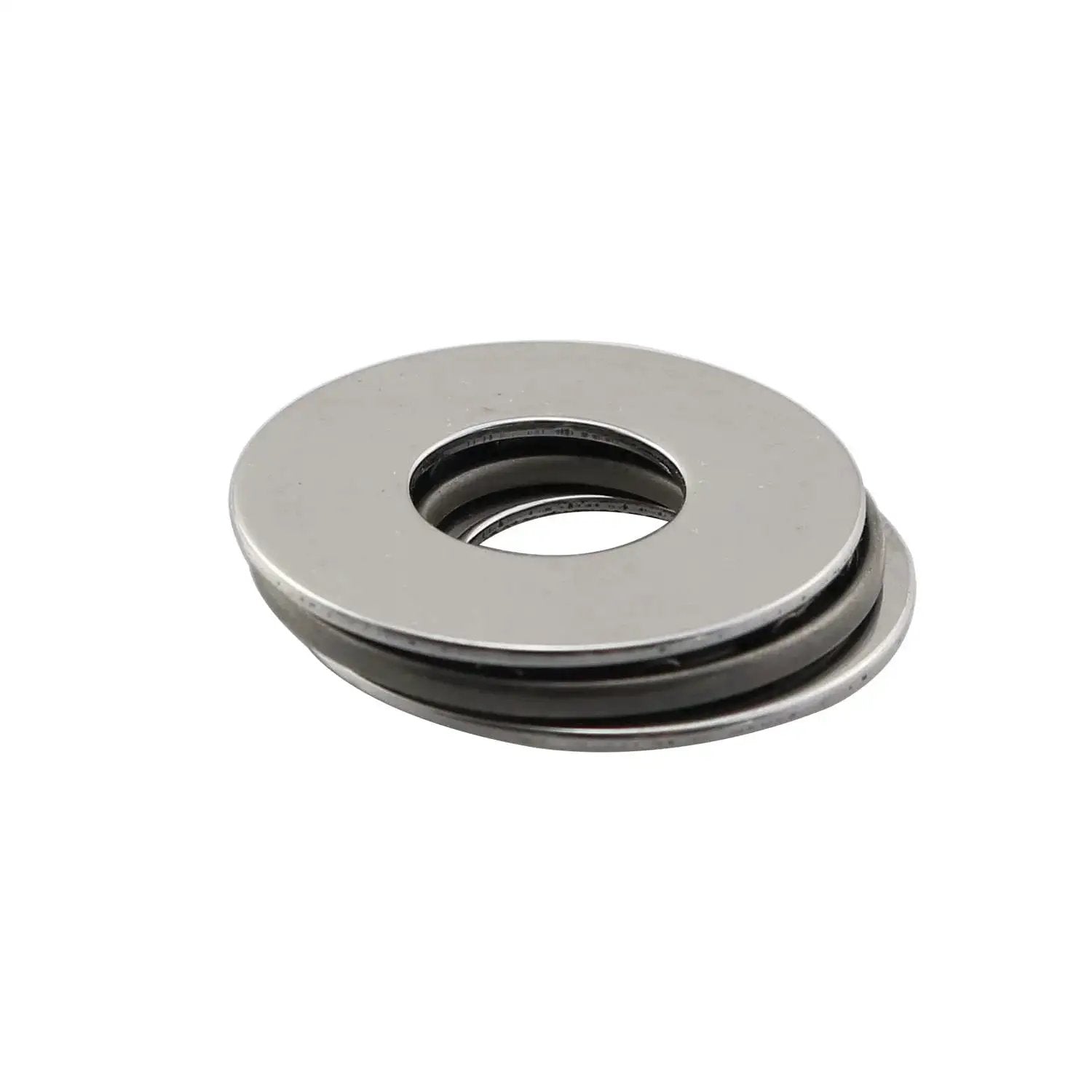 Thrust Needle Roller Bearing Set AXK1024 with Washers, heavy-duty 10mm bore, 24mm outer diameter, steel, stack of washers.