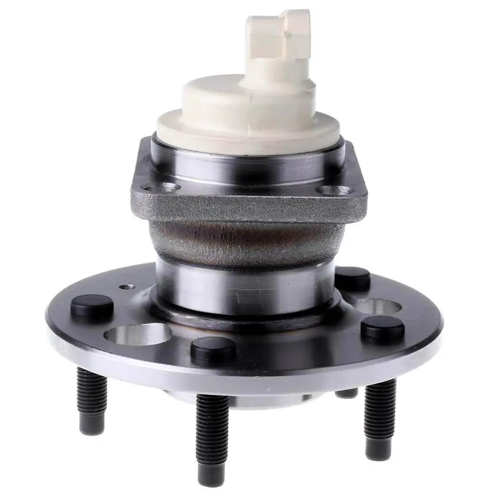 Rear Hub with Sealed Ball Bearing and Wheel Speed Sensor, 5-Lug, Pre-Greased Sealed Ball Bearing Direct Fit 2-Pack - side view