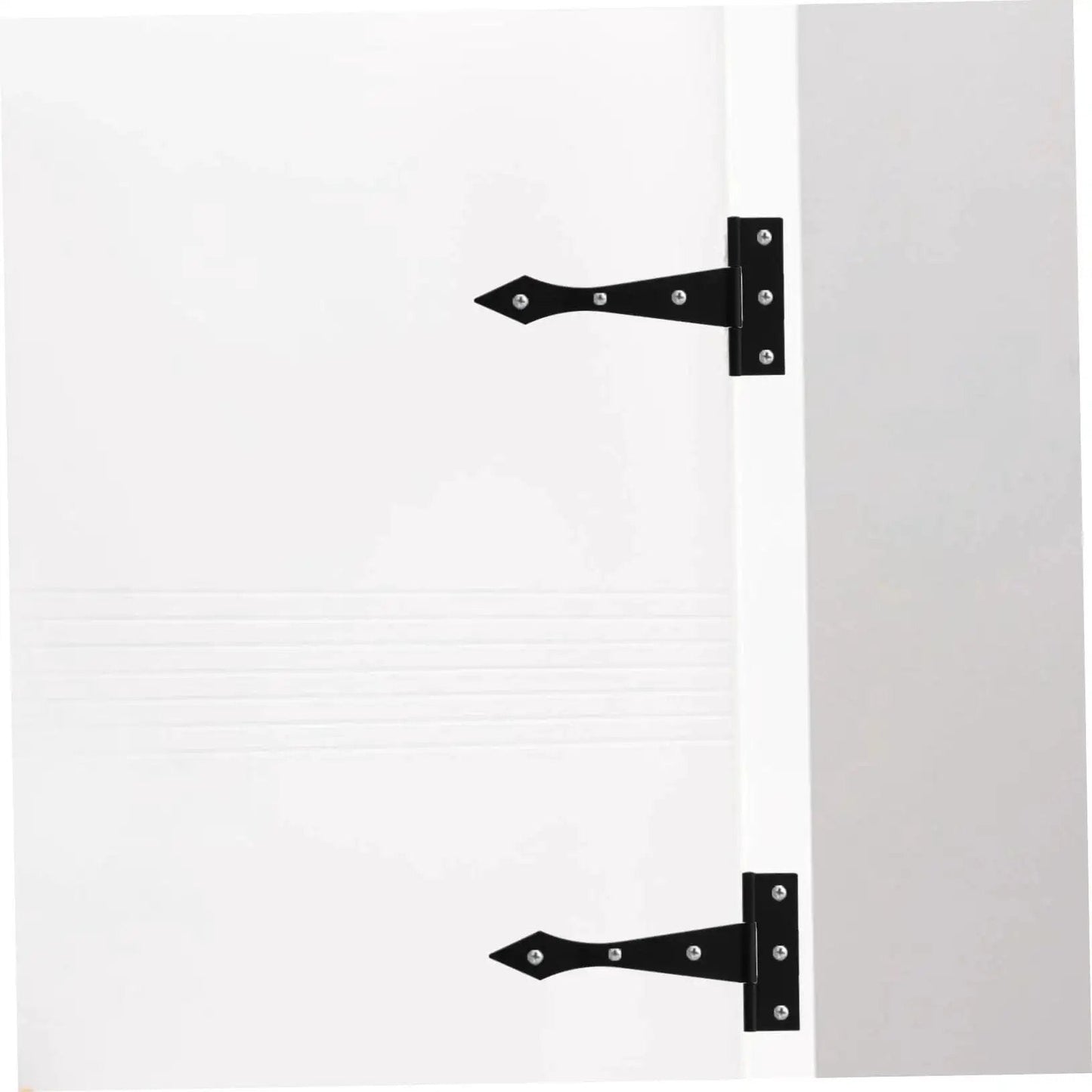 8 Piece Heavy Duty Iron Cabinet Hinges For Doors Tee Hinges For Kitchen Cabinets Cupboards And Outdoor Structures Smooth Finish view