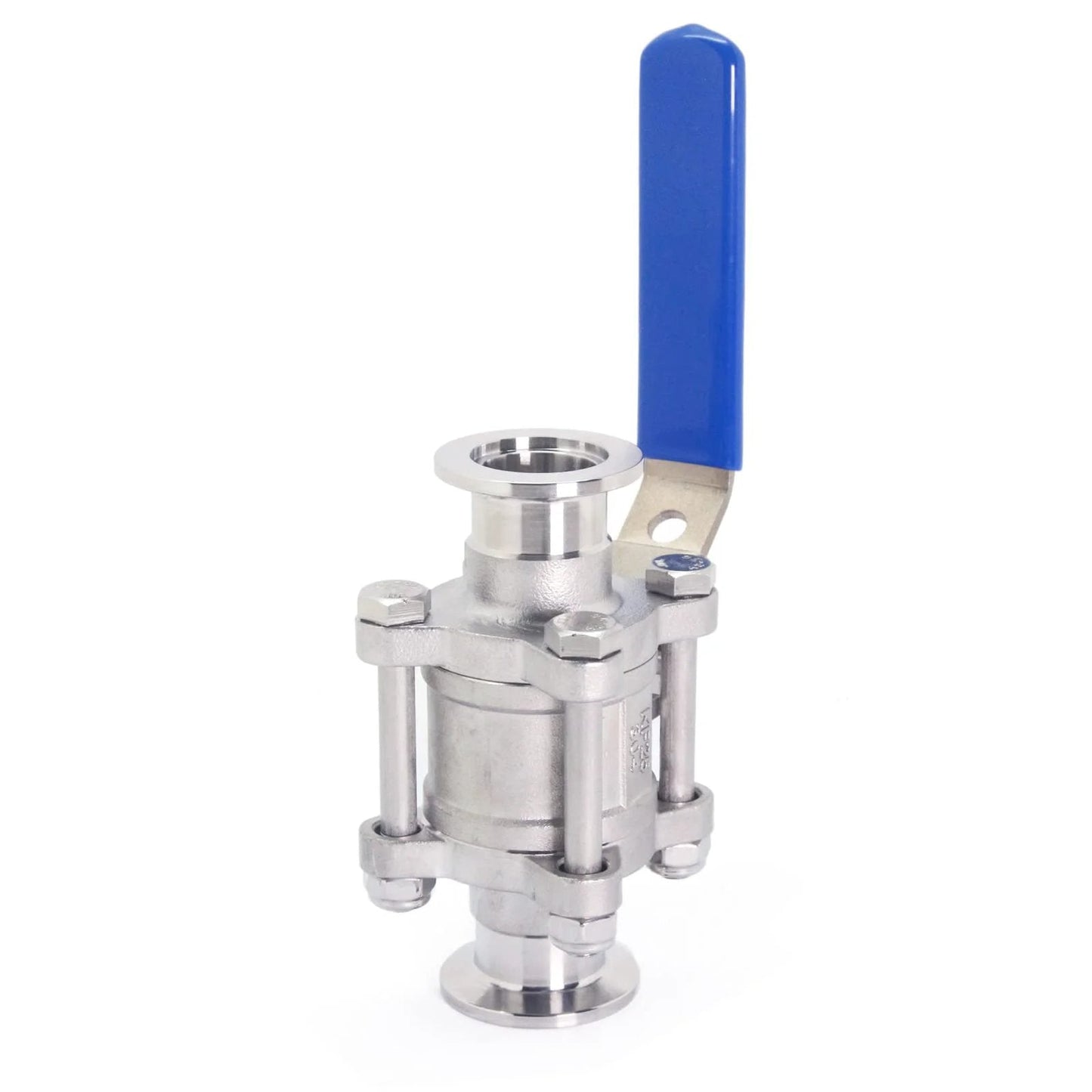 Stainless Steel 304 Vacuum Ball Valve Clamp With Locking Device KF-25 Tri Clamp, PTFE Seal, serviceable design