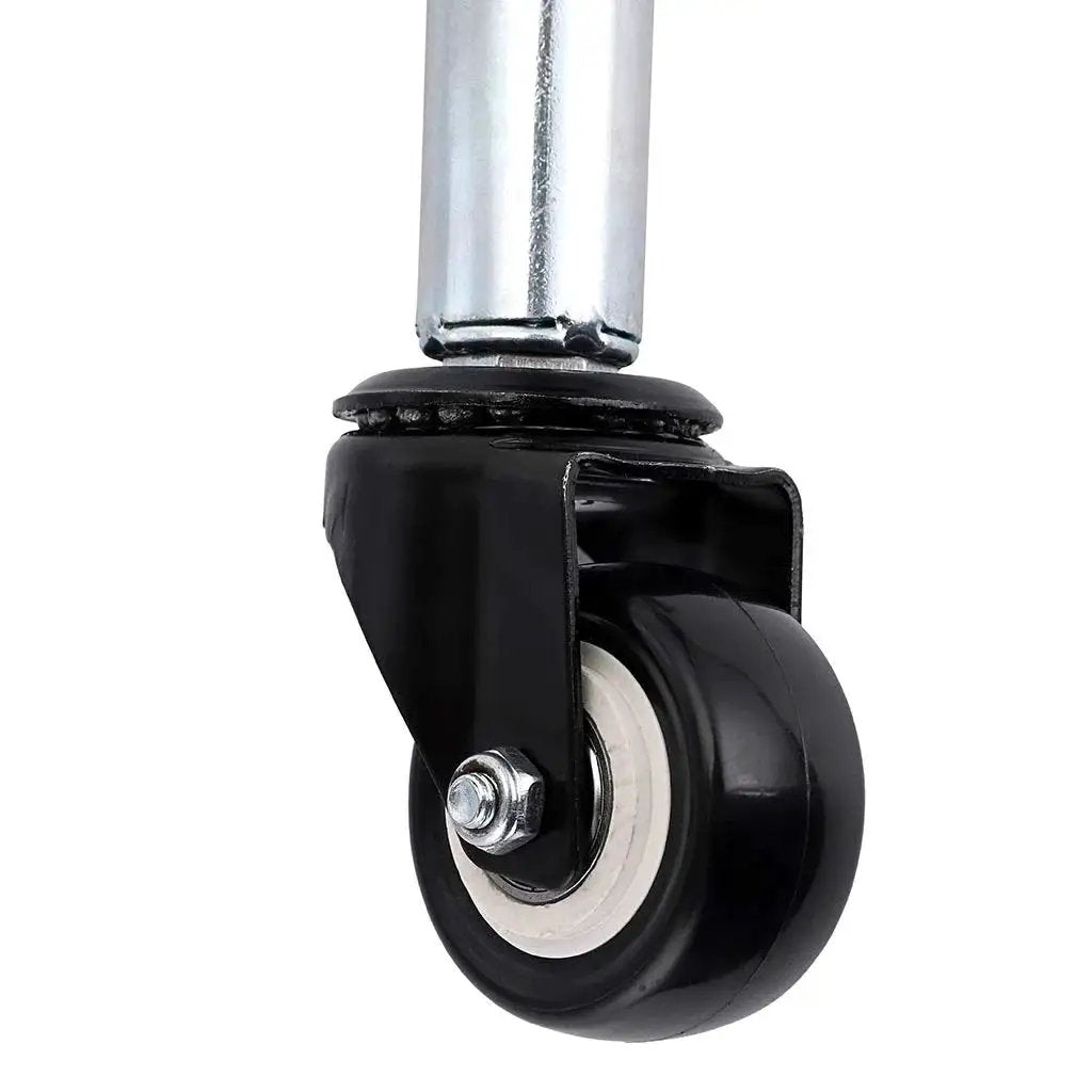 Gate Caster With Spring Loaded Retractable Wheel For Wooden Gates And Yard Fences, Two Inch Wheel, Retractable Two And Half Inch Arm