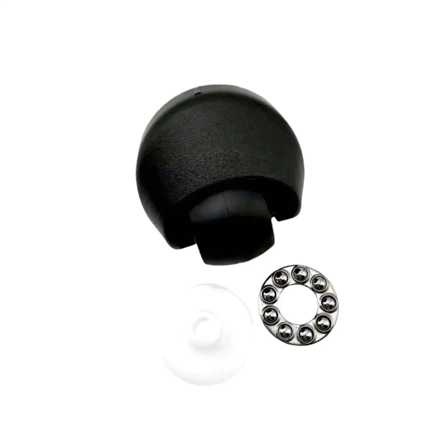 Grey Front Caster Wheel Replacement For ECOVACS T10 T20 X1 Omni T10 Plus And X1 Turbo showing wheel, axle, and ball bearings set