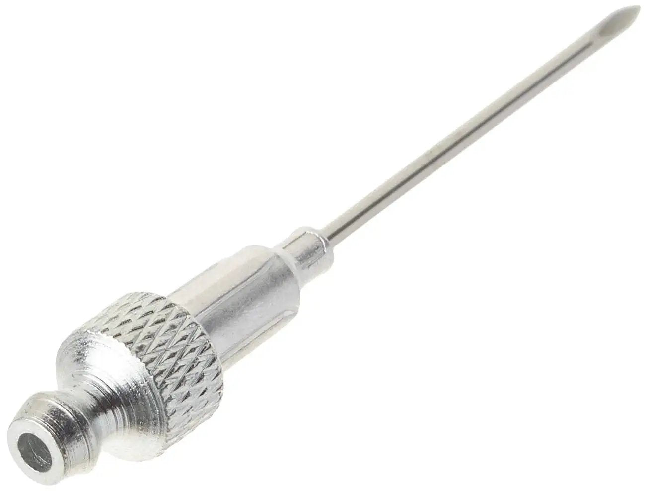 Pro Grade 18 Gauge Stainless Steel Grease Injector Needle 1-1/2 Inch Long With Cap For Hand Operated Grease Guns Ideal For Lubricating Very Tight Places Like Sealed Bearings And Universal Joints Lumax