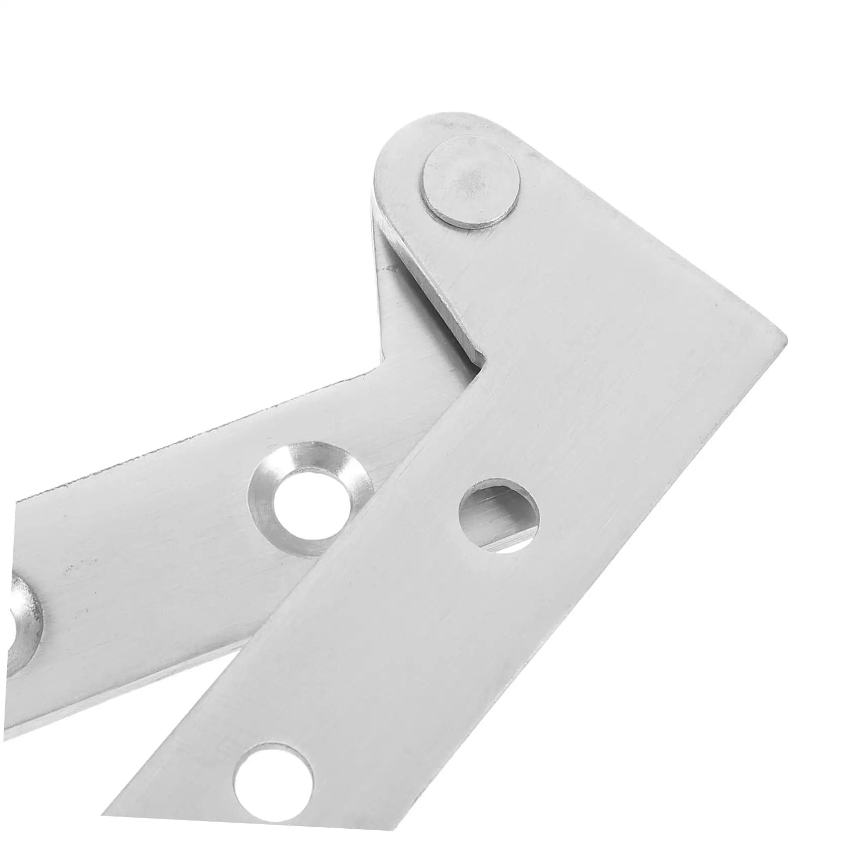 Close-up of silver Concealed Shaft Door Hinge Set For Cabinets And Windows Rotating Pivot Hinge 4 Pieces Heavy Duty Load Bearing