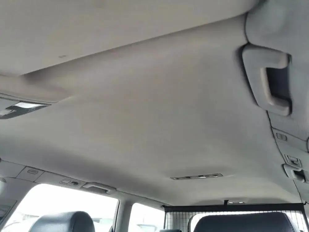 Mesh Headliner Fabric With Foam Backing For All Vehicles 60x40 In Light Grey installed in car interior